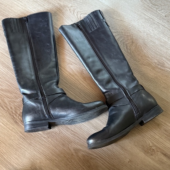 Matisse Black Leather Upper Riding Boots - Picture 2 of 12